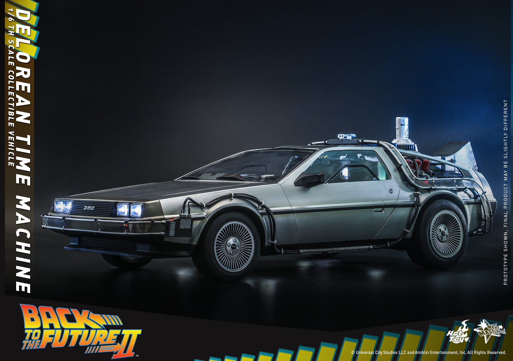 Hot Toys, Back to the Future, DeLorean, Time Machine, Sixth Scale, MMS636,  Marty McFly, Dr. Emmett Brown | Fanboy Collectibles