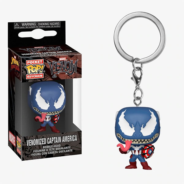 Funko Pocket POP Keychain Marvel Venomized Captain America | Fanboy  Collectibles